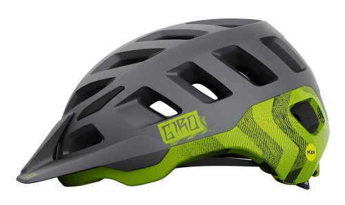 KASK MTB GIRO RADIX matte metallic black ano lime roz. M (55-59 cm) 