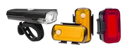 ZESTAW LAMPEK BLACKBURN LUMINATE 360 LIGHT SET przód 550 lumenów, tył 40 lumenów, bok 40 lumenów 
