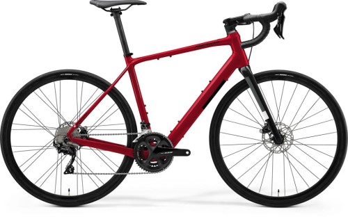 Rower szosowy elektryczny MERIDA ESCULTURA 400 M(51) DARK STRAWBERRY(BLACK)
