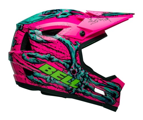 Kask full face BELL SANCTION 2 DLX MIPS bonehead gloss pink turquoise roz. L (57-59 cm) 