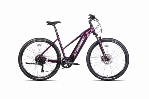 Rower Elektryczny Damski UNIBIKE FALCON/D-21/BURGUNDOWY