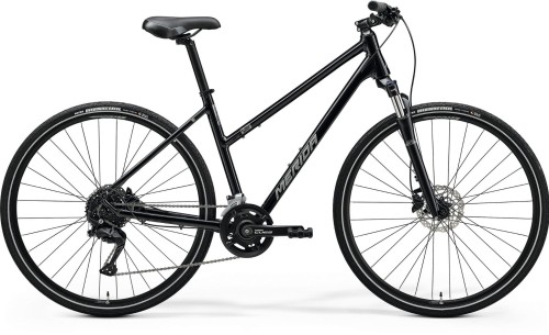 Rower Crossowy MERIDA CROSSWAY 100 LADY L(55) GLOSSY BLACK (SILVER)