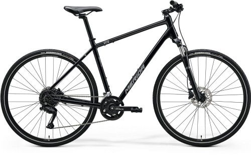 Rower Crossowy MERIDA CROSSWAY 100 XL(59) GLOSSY BLACK (SILVER)