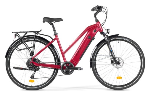 Rower Elektryczny Trekkingowy damski M-BIKE ET_BIKE 2.0 LADY 48CM RED /2025