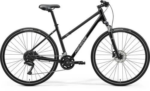 Rower Crossowy MERIDA CROSSWAY 100 LADY GLOSSY BLACK (SILVER)