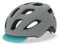 DAMSKI KASK MIEJSKI GIRO TRELLA matte grey dark teal roz. Uniwersalny 50-57 cm